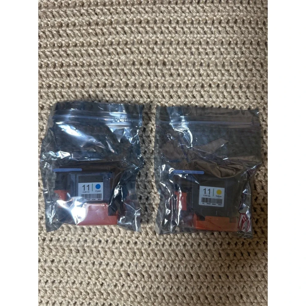 HP 11 Printhead Set Black Cyan Magenta Yellow C4810A C4811A C4812A C4813A 4PK
